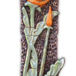 4 Tile poppy with bud